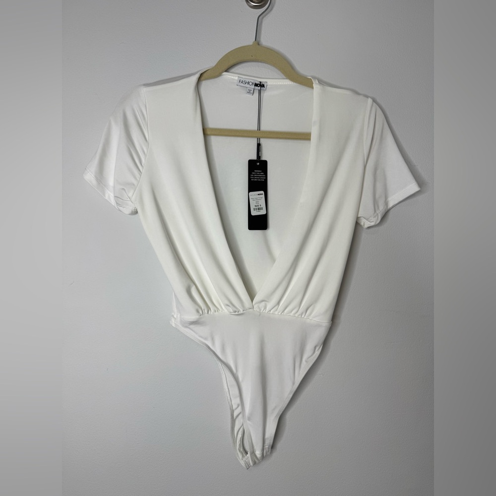 Fashion Nova Elegant Cream Bodysuit